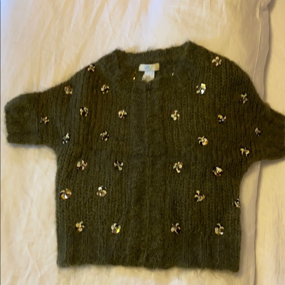 Crewcuts wool zip up sweater